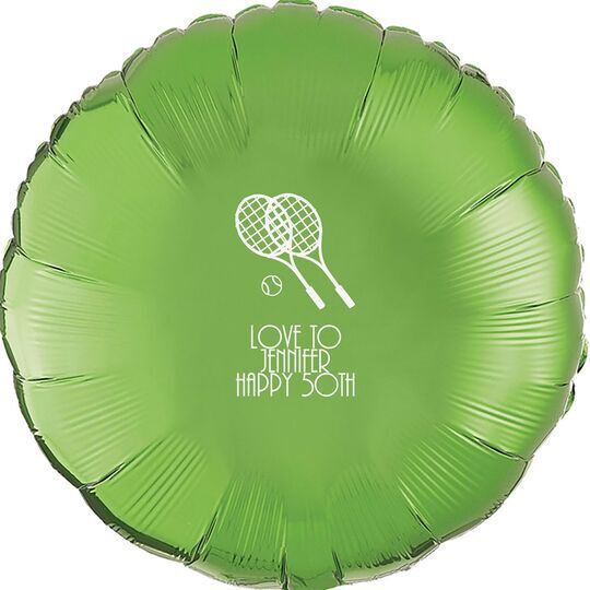 Doubles Tennis Mylar Balloons